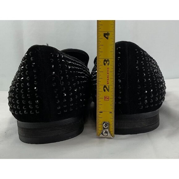 New! STEVE MADDEN CAVIRR BLACK 9.5/men/Slip-on. /Rhinestone embellished. main image 8